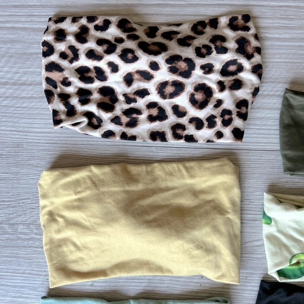 NEUTRAL headbands 8 prints colors and scrunchy EUC